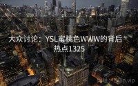 大众讨论：YSL蜜桃色WWW的背后 · 热点1325