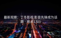 最新观察：丁冬影视 影音先锋成为话题 · 热点1311